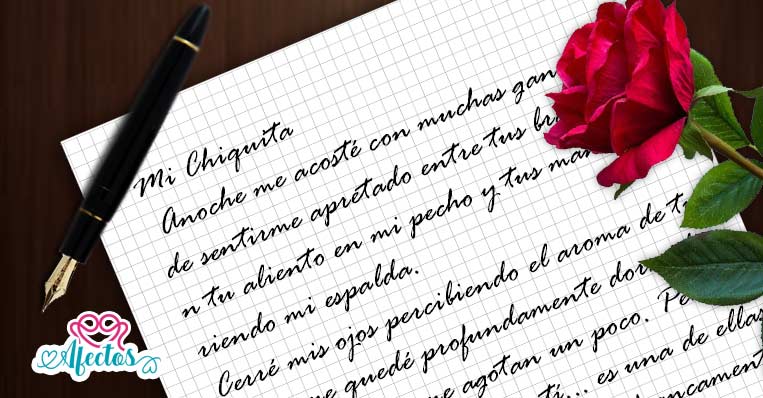 Carta de amor: Mi Chiquita