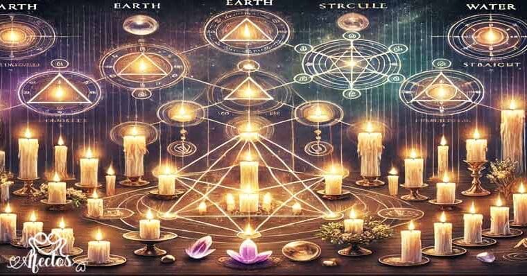 10.- Posición de las velas: Cómo la disposición de las velas afecta la dirección de la energía.