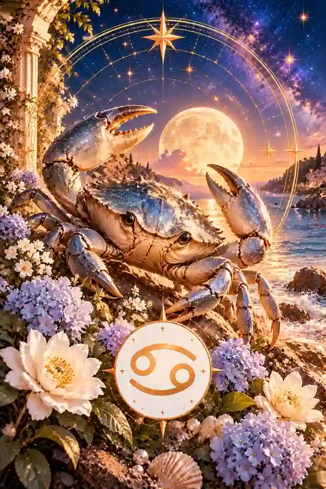 Ilustración zodiacal de Cáncer
